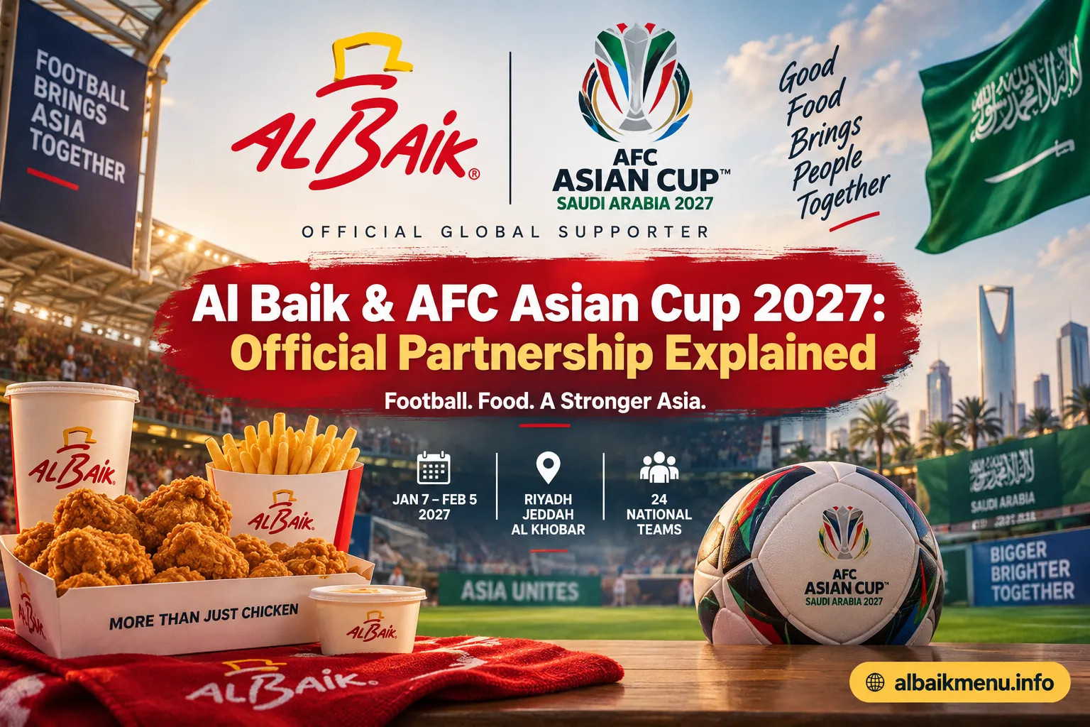 Al Baik & AFC Asian Cup 2027: Official Partnership Explained 2 Al Baik & AFC Asian Cup 2027